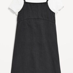 Old Navy Sleeveless Jean Dress and T-Shirt Set